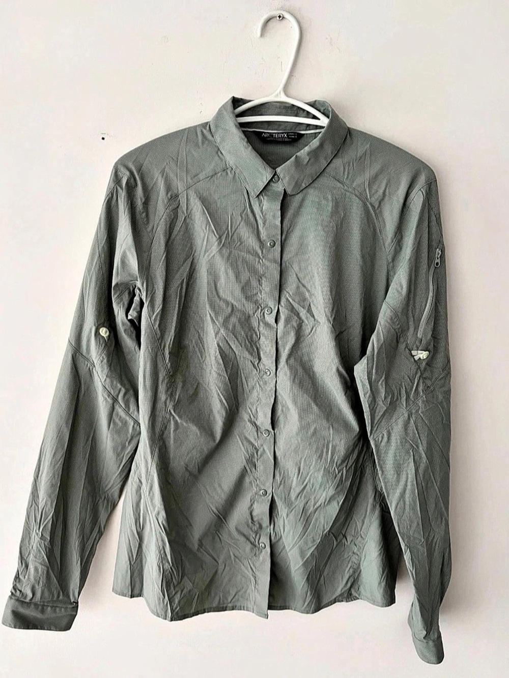 Arc'teryx Women's Fernie Long Sleeve Snap Button Hiking Shirt Size L
